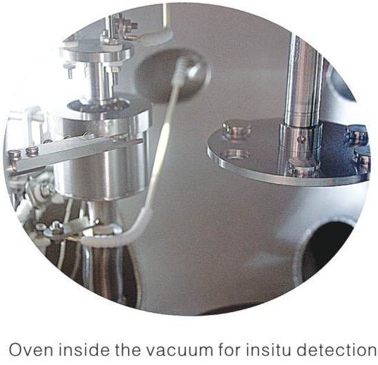 Oven inside the vacuum for insitu detection